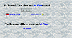 Desktop Screenshot of airklaus.de